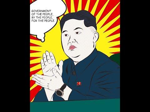 Kim Jong-un Lichtenstein Style Pop Art