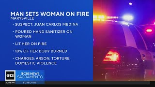 Man arrested on allegations of torture after woman, 70, was doused in hand sanitizer and lit on fire