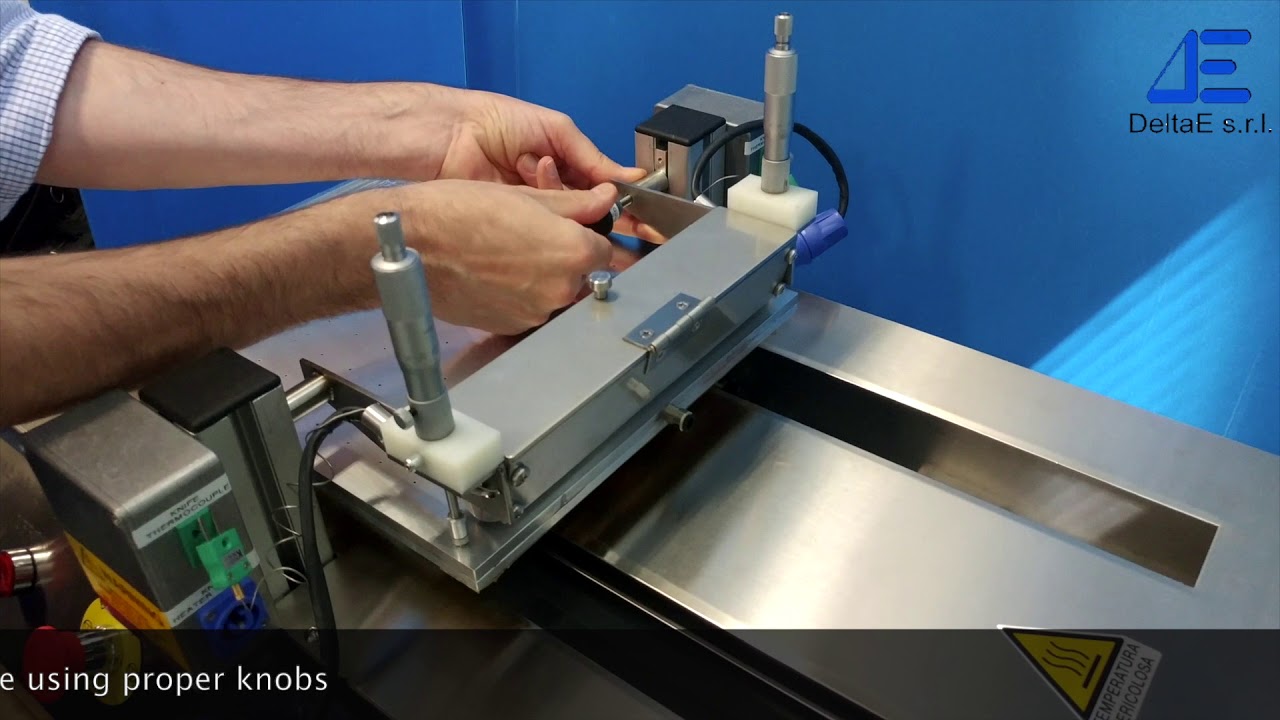 Heated Casting Knife Film Applicator Heated Knife Installation