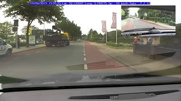 A Raspberry Pi two camera dashcam with overlaid GPS data