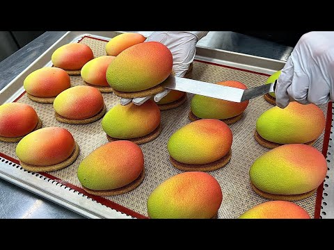 Видео: Потрясающее качество торта! Приготовление муссового торта из манго — корейского десерта