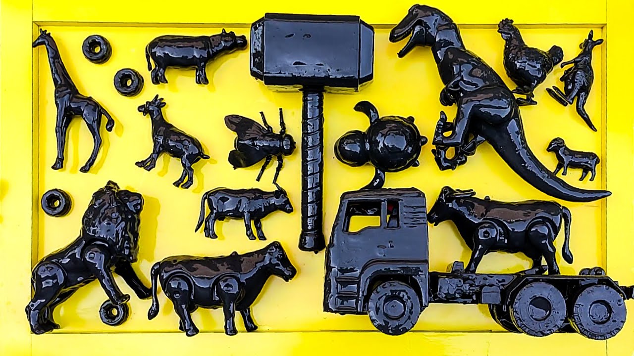 Membersihkan Hewan Sapi, Bebek, Angsa, Ayam, Gajah, Simpanse, Singa, Unta, Buaya, Kanguru 