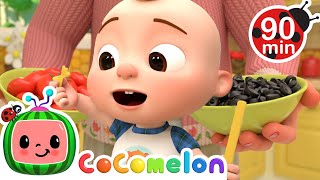 Pasta Everywhere! 🍝 | CoComelon 🍉 | 🔤 Subtitled Sing Along Songs 🔤 | Cartoons for Kids
