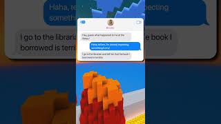 Fake text Hey guess what happened to me at the library!#rizz #famousshorts #viralvideo