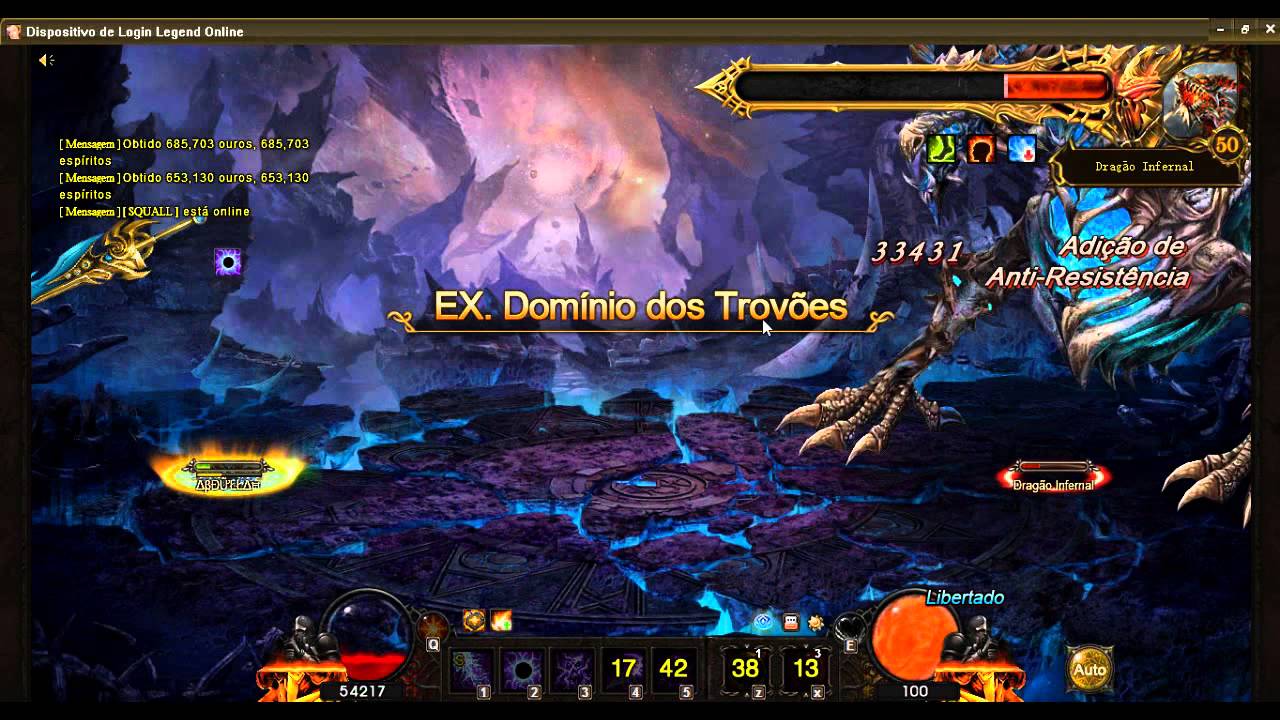 Tankando Chefão Global (Guerreiro) Legend Online