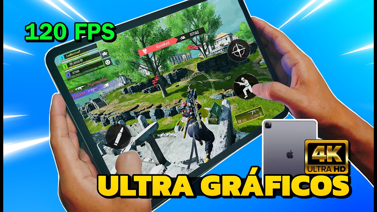 JUGUÉ CON EL IPAD MÁS POTENTE! 120 FPS ULTRA GRÁFICOS EN COD MOBILE (IPad pro M5)