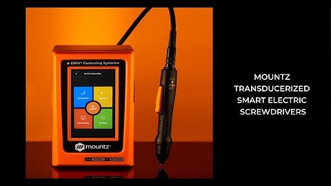 Mountz Transducerized Smart Electric Screwdrivers