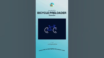 Bicycle Loader Animation using html css. #html #css #programming #explore #shorts