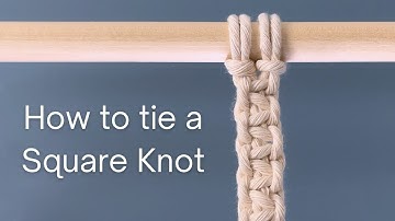 How to tie a square knot 🪢 - DIY Macrame Tutorial