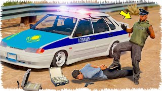 Полиция Джонни қылмыскер Чаоны ҰСТАДЫ (GTA V) жони джони