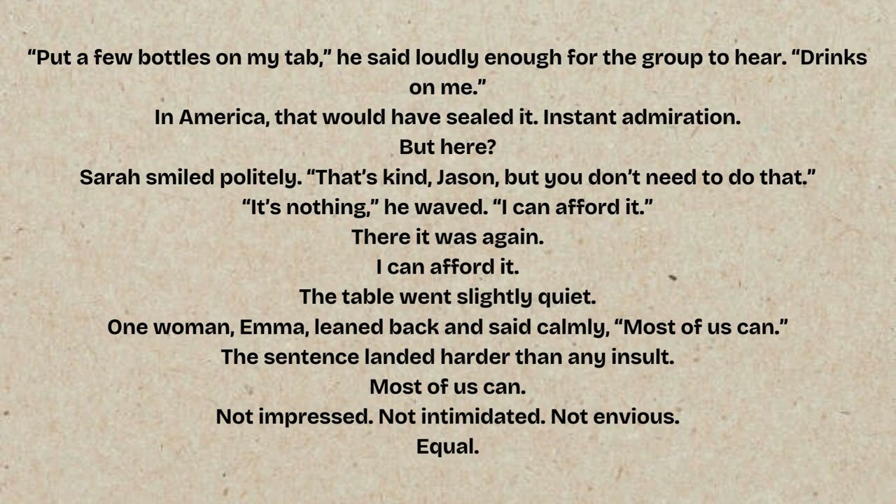 When arrogant American realized no body cared about his money in the uk