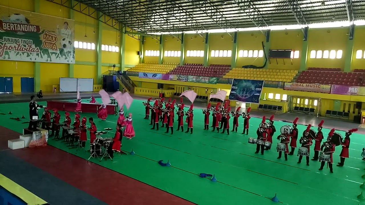 DISPLAY MARCHING BAND SWARA BAHANA DEWANTARA TAMANSISWA BINJAI MOMBC 2019