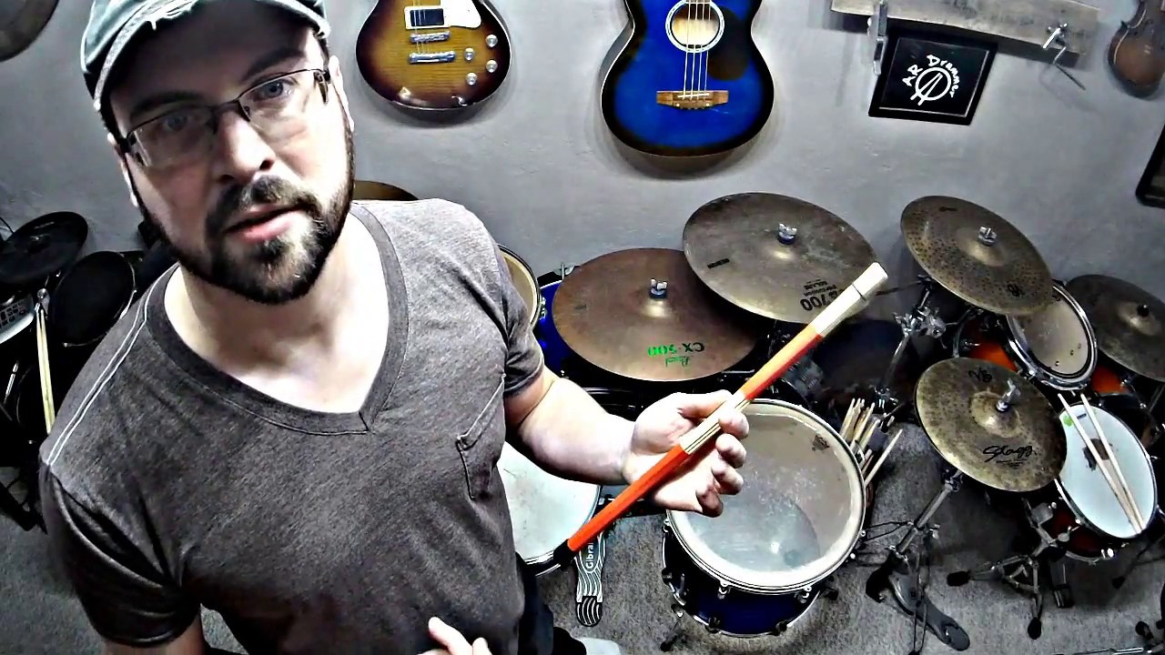4 Pair of Drum Rods / Sticks Demo and Review (w/link) Drumming on a