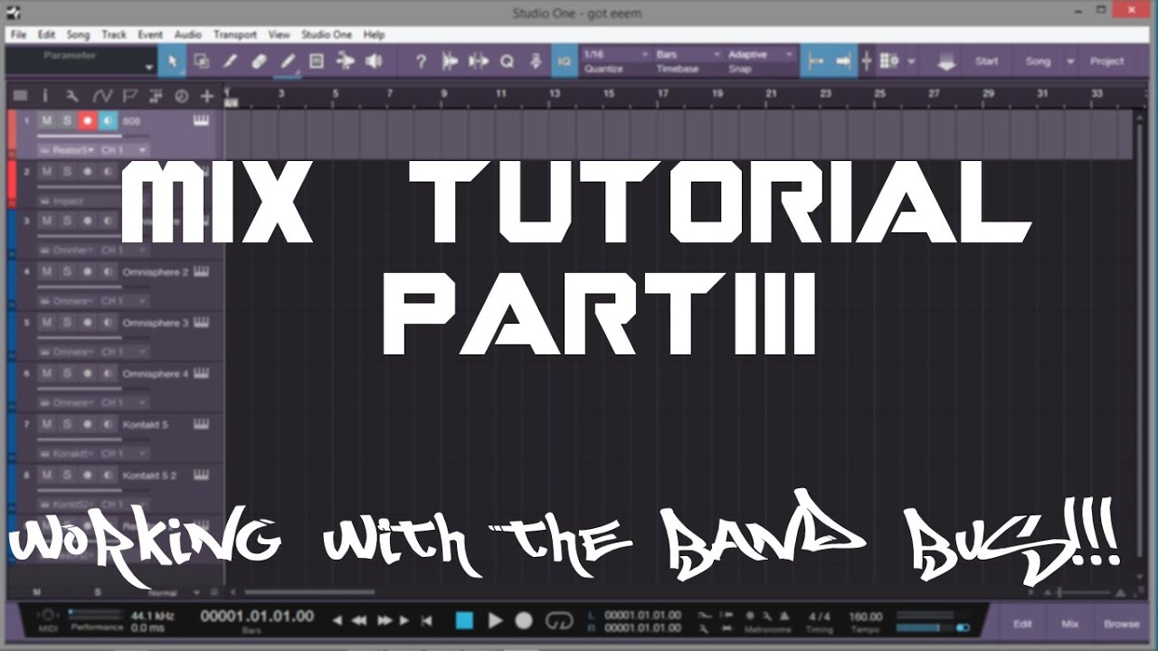 3RD STEP TO A GREAT MIX | PRESONSUS STUDIO ONE VERSION 3 - YouTube