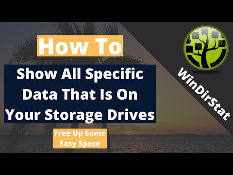 How to show everything that is filling up your storage space (WinDirStat)