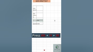 Quickly Wrap Text in Excel for Cleaner Spreadsheets! 📄📊#excel, #ExcelTips, #WrapText, #ExcelPro