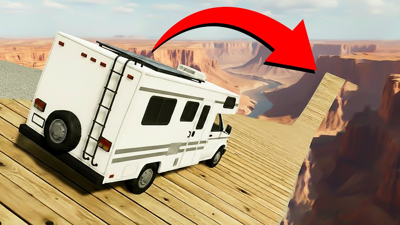 We Drove Our RV Off A MEGA RAMP... (RV There Yet)