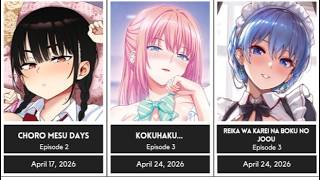 UPCOMING Hentai | Cultured  Anime in April 2026| Anime Updates