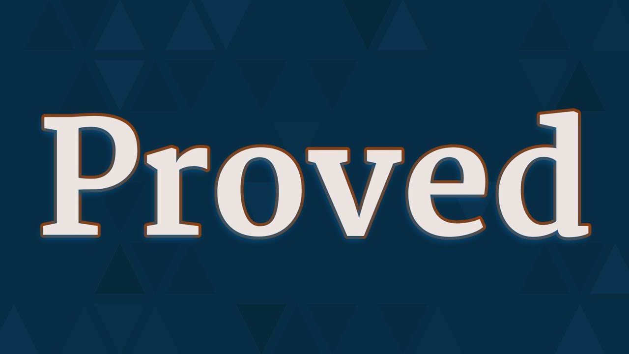 PROVED pronunciation • How to pronounce PROVED - YouTube