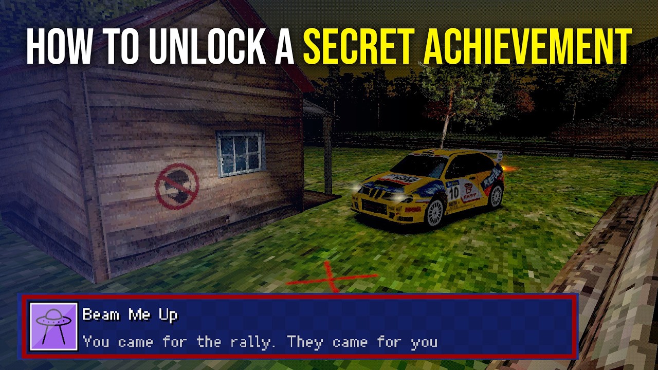 Old School Rally – How to Unlock SECRET Achievement (Beam Me Up)