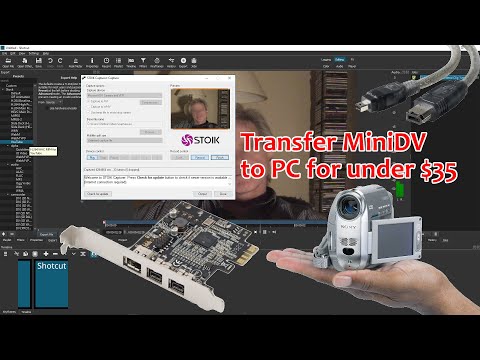 Transfer MiniDV tapes to PC cheaply and with FREE software