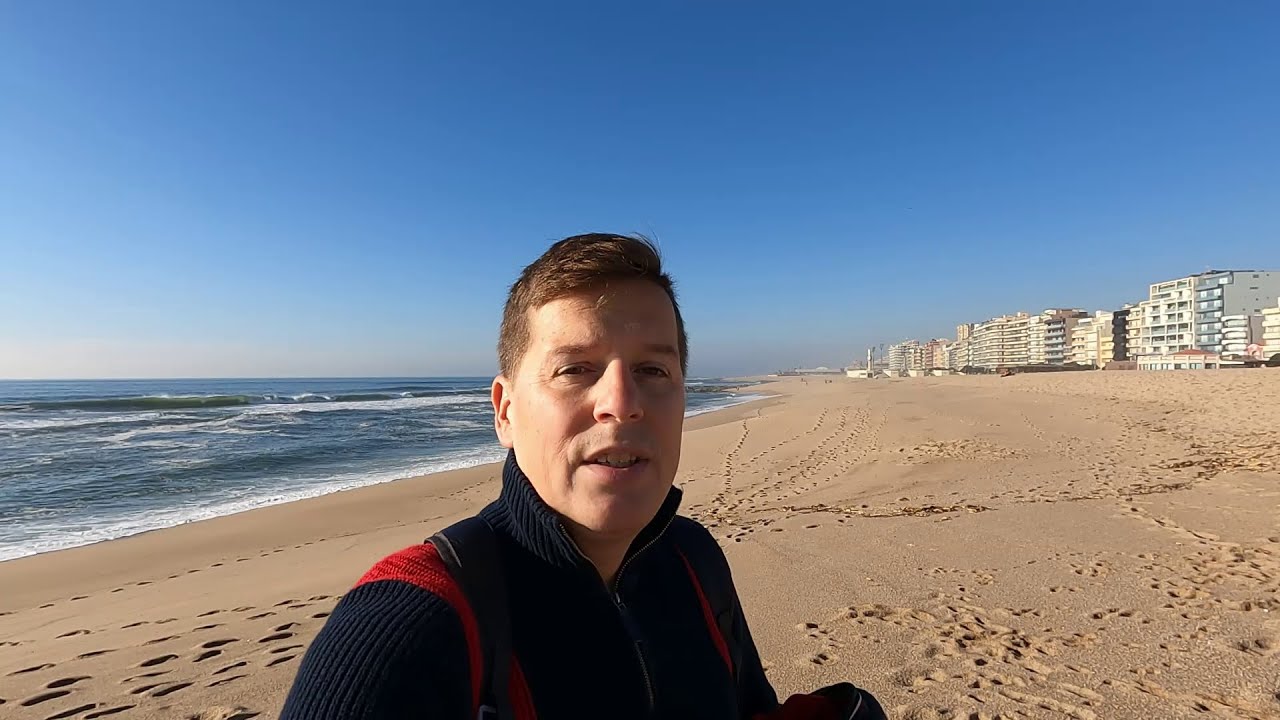 Took the Train from PORTO to POVOA de VARZIM | Amazing ATLANTIC BEACHES!