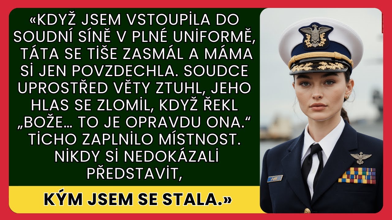 Vešel jsem v uniformě do síně — otec se smál, matka vzdychla… soudce šeptl mé jméno.