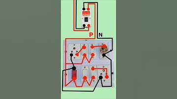 4 switch 2 socket 1 indicator 1 holder electric board connection  #ytshorts #electric #sk #shorts