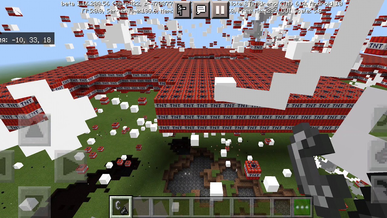 ВЗРЫВ 4743 ТНТ В МАЙНКРАФТ! (БЕЗ ВЫЛЕТА ИГРЫ)