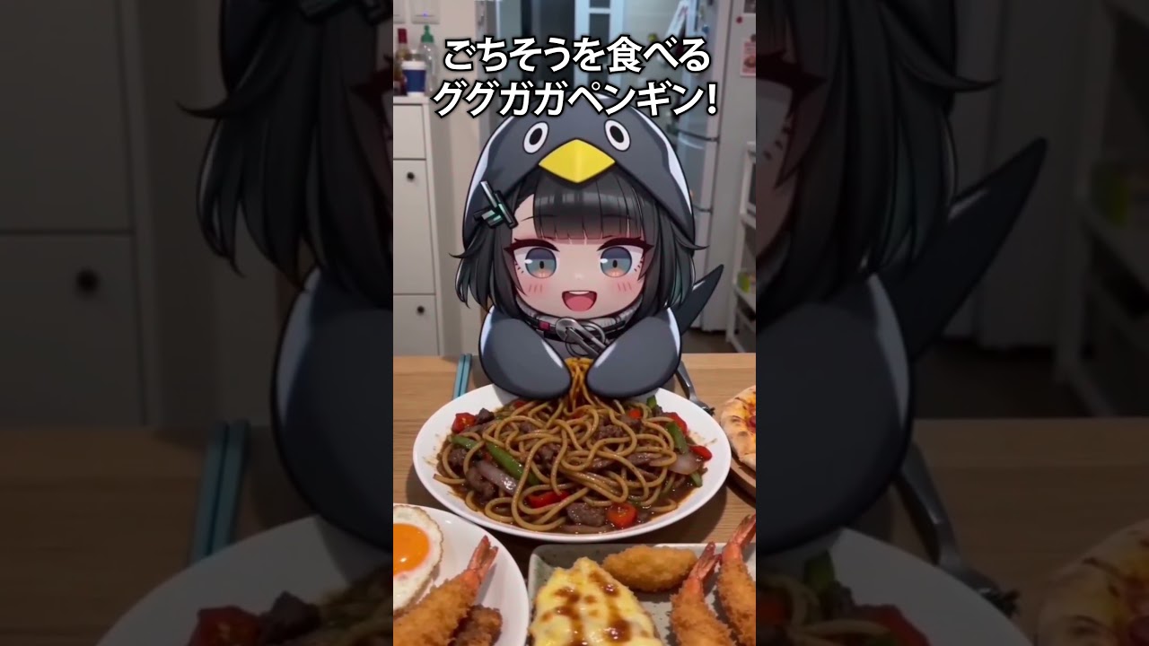 ググガガペンギンにごちそうを作ってあげたよ！
