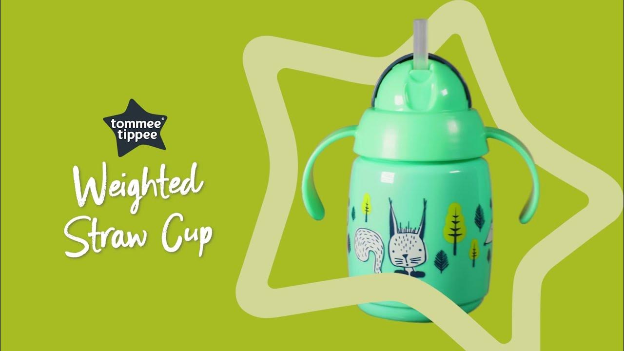 Tommee Tippee Weighted Straw Toddler Sippy Cup - 6+ months 