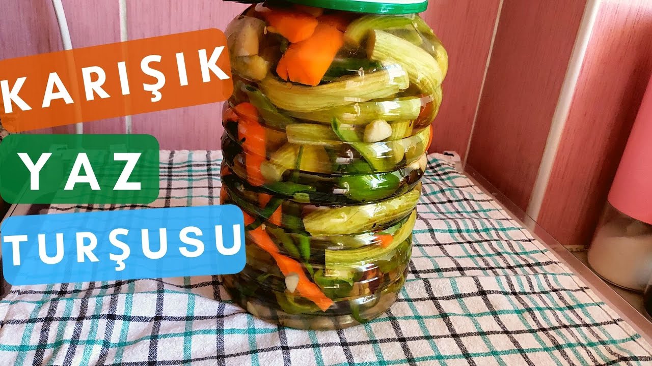 Turşu yapımında hiç duymadığınız püf noktalarla yazlık turşu tarifi (yemek tarifleri, günlük vlog,)