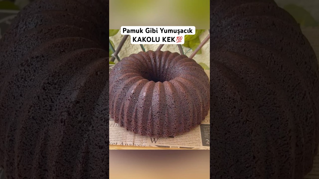 PAMUK GİBİ YUMUŞACIK KAKOLU KEK TARİFİ💯 #kek #kektarifleri #kakolukek #shorts