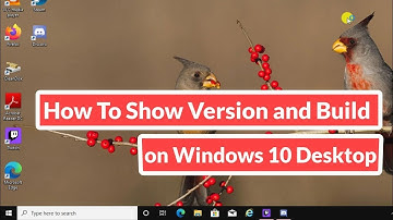 How To Show Version and Build Number on Windows 10 Desktop