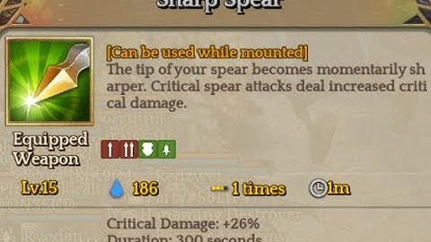 Tree of Savior - Bug Skill "Sharp Spear" "Corrigido"