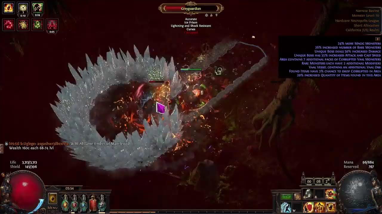 POE 3.24 Necropolis HC...TRADE Explosive Concoction of D for Z