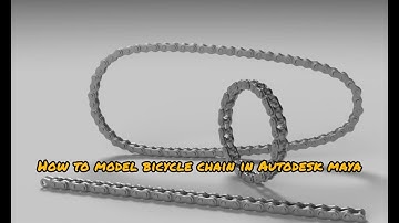 How to model bicycle chain in Autodesk maya