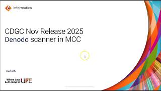 CDGC Nov 2025 Release: Denodo Scanner in MCC