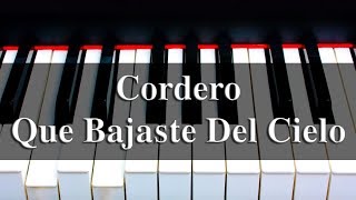 Video thumbnail of "Cordero - PIANO"