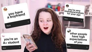 reacting and answering your assumptions about me Wealth