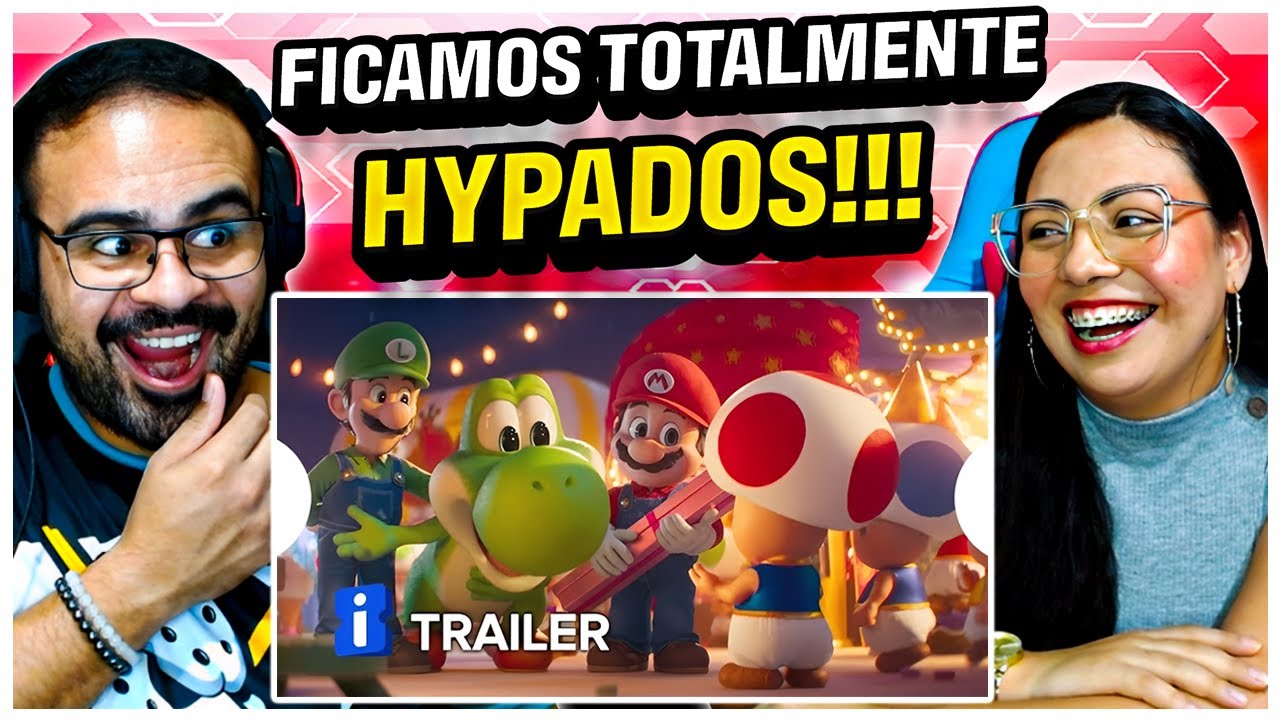 REACT Super Mario Galaxy - O Filme | Trailer Oficial Dublado | Yoshi vem aí!