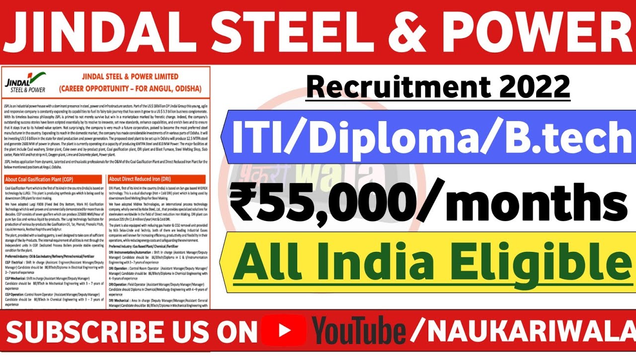 Jindal Steel & Power Hiring 2022 Fresher Mnc Jobs Jindal Power Hiring 2022 Jindal Power