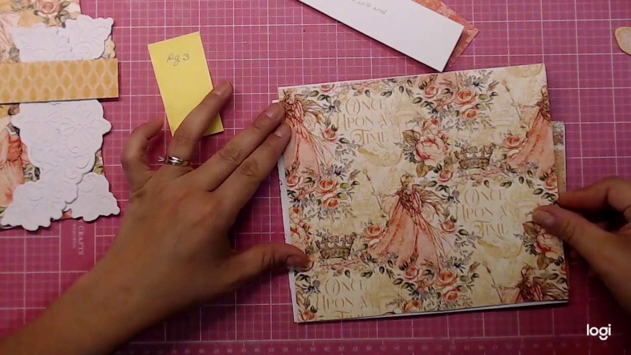 Princess 8x7 Mini Album Tutorial Part 5 - Page 3 Start to Finish