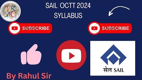 Sail Operator-cum-Technician (trainee) - (OCTT) syllabus 2024