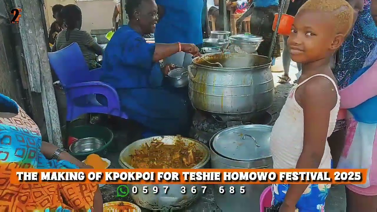 The Making of Delicious Ga Kpokpoi for Teshie Homowo Festival 2025