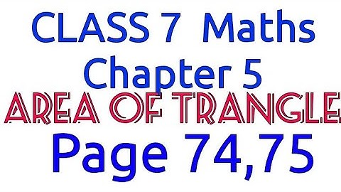 CLASS 7 CHAPTER 5 - AREA OF TRIANGLE 2020-21 | KERALA SYLLABUS | Kite Victers | ONLINECLASS