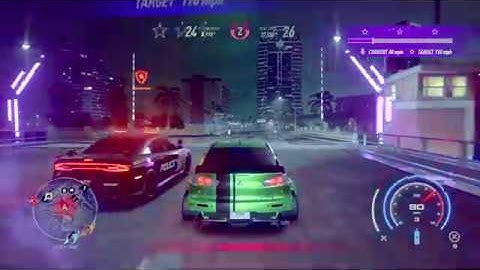 Need for Speed Heat - Heat 4 Police Chase in a Mitsubishi Lancer Evo X