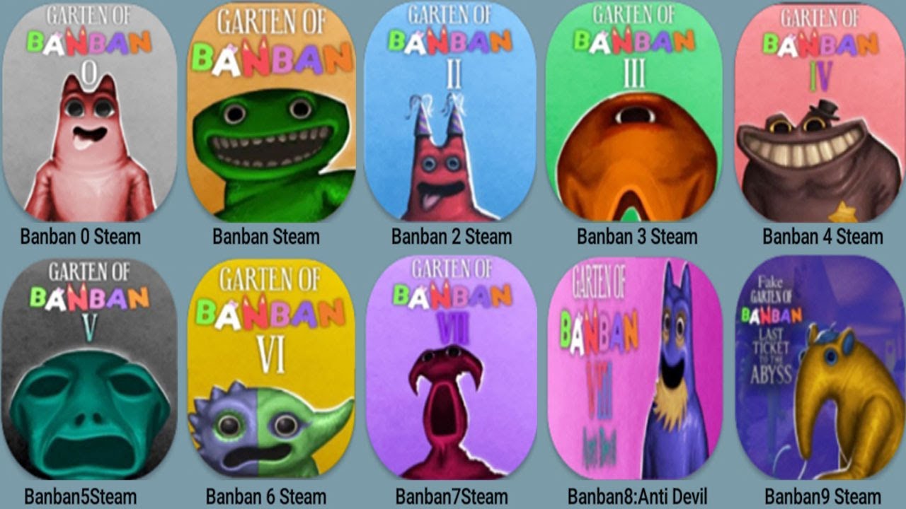 Garten Of Banban Steam Vs Mod Vs Mobile Vs Roblox 0, 1, 2, 3, 4, 5, 6, 7, 8, 9 | New Mod Banban8+9