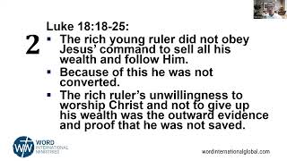 Discipleship Training Day 58 Module 3 Money and Possession