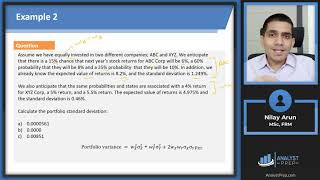 Portfolio Return and Variance (Calculations for CFA® and FRM® Exams)